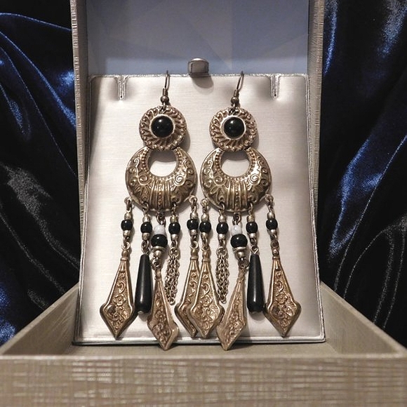 Boho Chandelier Earrings - Picture 2 of 5